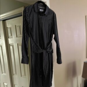 Stylish Black and White Polka Dot Dress